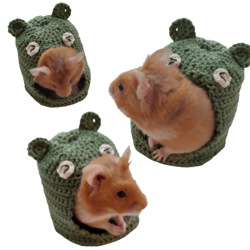 Hamster house, pet rug mat - crochet pattern pdf
