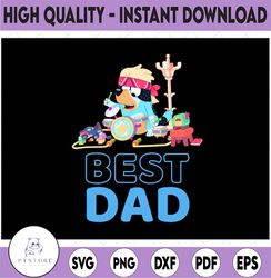 Bluey Best Dad Matching Family For Lover PNG, Bluey Dad, Bluey, Father's Day Png, Happy Father Day, Gift For Father For