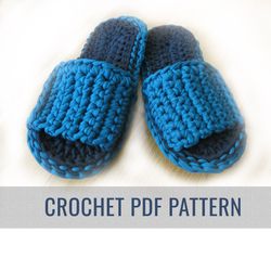 Crochet Pattern:  Slippers - shoes - footwear with t-shirt yarn