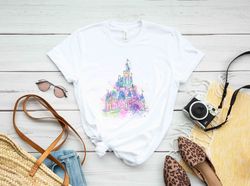 Disney Watercolor Castle T-Shirt, Disney Castle Shirt, Disney Vacation Shirt, Disney Trip Shirt, Disney Family Shirt, Fa
