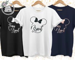 Team Braut, Minnie Mouse Braut T-shirt , Disney Braut Shirts , Bachelorette T-shirts , Bachelorette Party Shirts , Brida