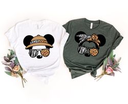 Animal Kingdom Safari couple shirts, Disney Mickey Minnie safari mode, couple shirt, Disney Safari couple shirts, Disney
