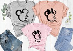 Disney Family Shirt, Family Disneyworld Shirt, Mickey Sketch Shirt, Minnie Women Shirt, Disneyworld Trip Shirt, Mickey C