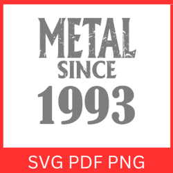 METAL SINCE 1993 SVG