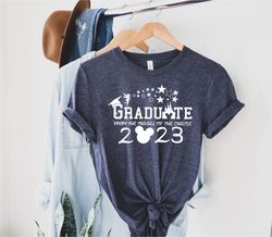 Disney Graduation Shirts, Class of 2023, Senior t-shirt, COLLAGE LIFE, Gift for senior, Disney Graduation Trip Shirts, M
