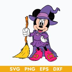 Minnie Witch Svg, Minnie Halloween Svg, Disney Halloween Svg, Png Dxf Eps Digital File