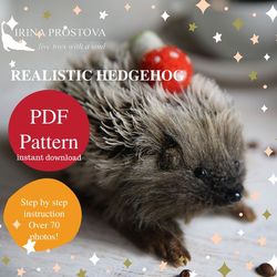 Hedgehog sewing pattern plush toy | instruction how to sew | Stuffed Animal Sewing Tutorial