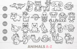 Animals a-Z for Kid Bundle SVG Cut File Animals a-Z for Kid Bundle SVG Cut File