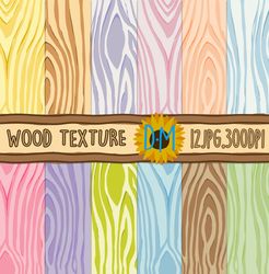 Seamless Wood Textures Digital Papers - Wood pattern - Wood backgrounds