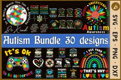 Autism Bundle SVG 30 Designs Autism Bundle SVG 30 Designs