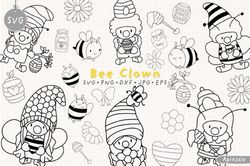 Bee Clown Digital Cut File Bundle SVG Bee Clown Digital Cut File Bundle SVG