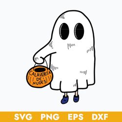 Boo Ghost Calaverita De Nudes Svg, Ghost Halloween Svg, Halloween Svg, Png Dxf Eps Digital File