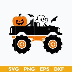 Boo Truck Halloween Svg, Boo Svg, Halloween Svg, Png Dxf Eps Digital File