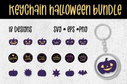 Happy Halloween Keychain Big Bundle SVGHappy Halloween Keychain Big Bundle SVG