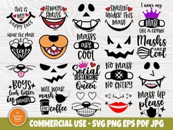 Kids Face Masks SVG Bundle, Svg Quotes Kids Face Masks SVG Bundle, Svg Quotes