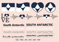 South Antarctic Flag Bundle Svg, Text South Antarctic Flag Bundle Svg, Text