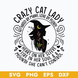 Crazy Cat Witches Svg, Halloween Svg, Png Dxf Eps Digital File