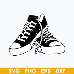 Chucks and Pearls Shoe Svg, Halloween Svg, Png Dxf Eps Digital File