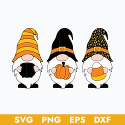 Fall Halloween Gnome Svg, Halloween Svg, Png Dxf Eps Digital File
