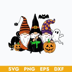 Gnomies Halloween Svg, Gnome Halloween Svg, Halloween Svg, Png Dxf Eps Digital File