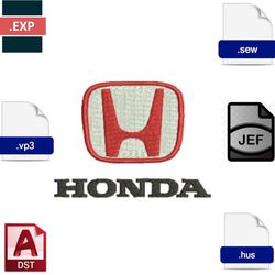 Embroidered,Honda Designs for Automotive Enthusiasts.