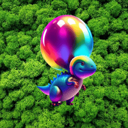Dinosaurs with balloons Png / Print / Rainbow / Digital Png File / kids t-shirt print / 5 in 1 / 1 Dollar