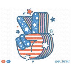 Retro Groovy 4th of July Svg Png, America Flag Png, 4th of July Png, Groovy USA Png, Vintage Freedom Peace hand Sublimat