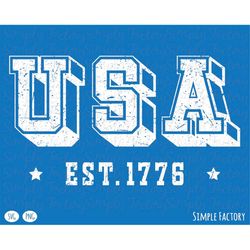 Retro USA Est 1776 Sublimation Svg Png, 1776 Png, USA png, 4th of July Png, Vintage USA Distressed 1776 Sublimation Shir