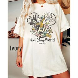 Comfort Colors Vintage Walt Disney World Est 1971 Shirt, Mickey and Friend Shirt, Disneyworld Est 1971 Shirt, Disney Fam