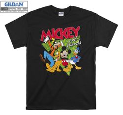 Disney Mickey And Friends Group Shot Patterned T shirt Hoodie Hoody T-shirt Tshirt S-M-L-XL-XXL-3XL-4XL-5XL Oversized Me