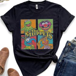 Disney Muppets Group Shot Box Up T-Shirt Unisex Adult T-shirt Kid shirt Gift for Birthday Hoodie Sweatshirt Toddler Tee