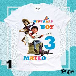 Coco Birthday Shirt,Custom Coco T-shirt Disney Coco Shirt Birthday,Birthday Coco Shirt  Personalized shirt for kids,Coco