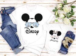 Daddy Mouse Mini Mouse shirts, Mini Mama Daddy Matching shirt, Parents and Kids shirts, Father's Day gift, Disney Family