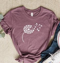 Disney Floral T-shirt, Disney Shirt for Women, Mother' Day Gift, Disney Mickey Silhouette Shirt, Meditation gift, Love S