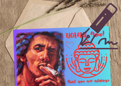 Thank you!  Digital  Creeting Card. Bob Marley.