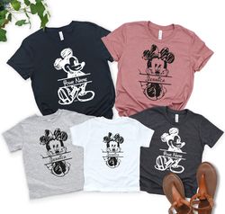 Mickie and Minnie Custom Disney Family shirts, Disney Vacation shirts, Disney Family shirts, Disney Tee,Disneyland shirt