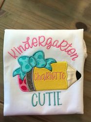 Kindergarten Cutie Shirt, Kindergarten Tee, Back to School Tee, Kindergarten Shirt, First Day of School, Kindergarten Gi