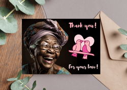 Thank you! For your love! Digital Greeting Card.