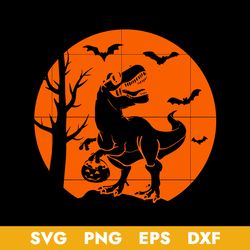 Halloween Dinosaur Svg, Halloween Svg, Png Dxf Eps Digital File