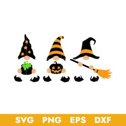 Halloween Gnomies Pumpkin Svg, Halloween Svg, Png Dxf Eps Digital File