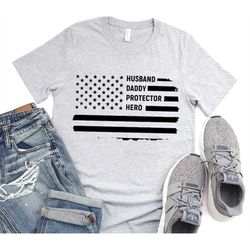 Dad USA Flag Patriotic Shirt, Fathers Day Gift For Father T-Shirt, Gifts For Dad Patriotic Shirts, For Men Best Dad Gift