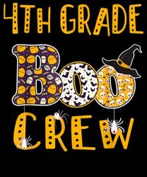 4th Grade Boo Crew Teacher T Shirt Halloween Costume T Shirt