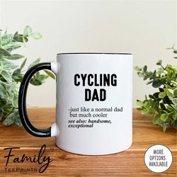 Cycling Dad Just Like A Normal Dad Coffee Mug  Cycling Dad Gift  Funny Cycling Dad Mug  Gift For Cycling Dad
