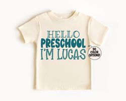 Back to School Shirt, Personalized Back to School Shirt, Retro Back to School Shirt, Preschool Shirt, First Day of Presc