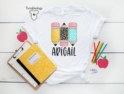 Personalized Back to School Kids Shirt - Cute Back to School Name Toddler Shirt - Personalized Custom Name Toddler Shirt