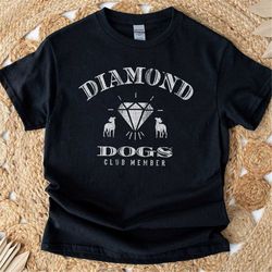 Diamond Dogs Club T-Shirt, Funny Distressed Richmond Short Sleeve Shirt.