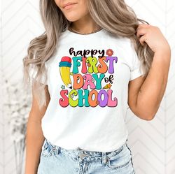 Happy First Day Of The School Shirt, Back to School, First Day of School Outfit, Kids Back To School Shirt,Gaming School
