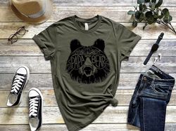 papa bear sunglass, papa bear shirt, dad shirt, father day t-shirt, husband present, family shirt matching shirts