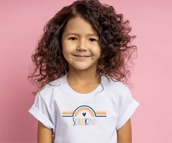 SCHULKIND Ironing picture T-shirt for school enrolment Rainbow