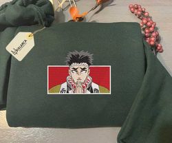 Manga Embroidered Sweatshirt, Gyomei Himejima Demon Slayer Embroidered Sweatshirt, Usex Embroidered Sweatshirt, Manga